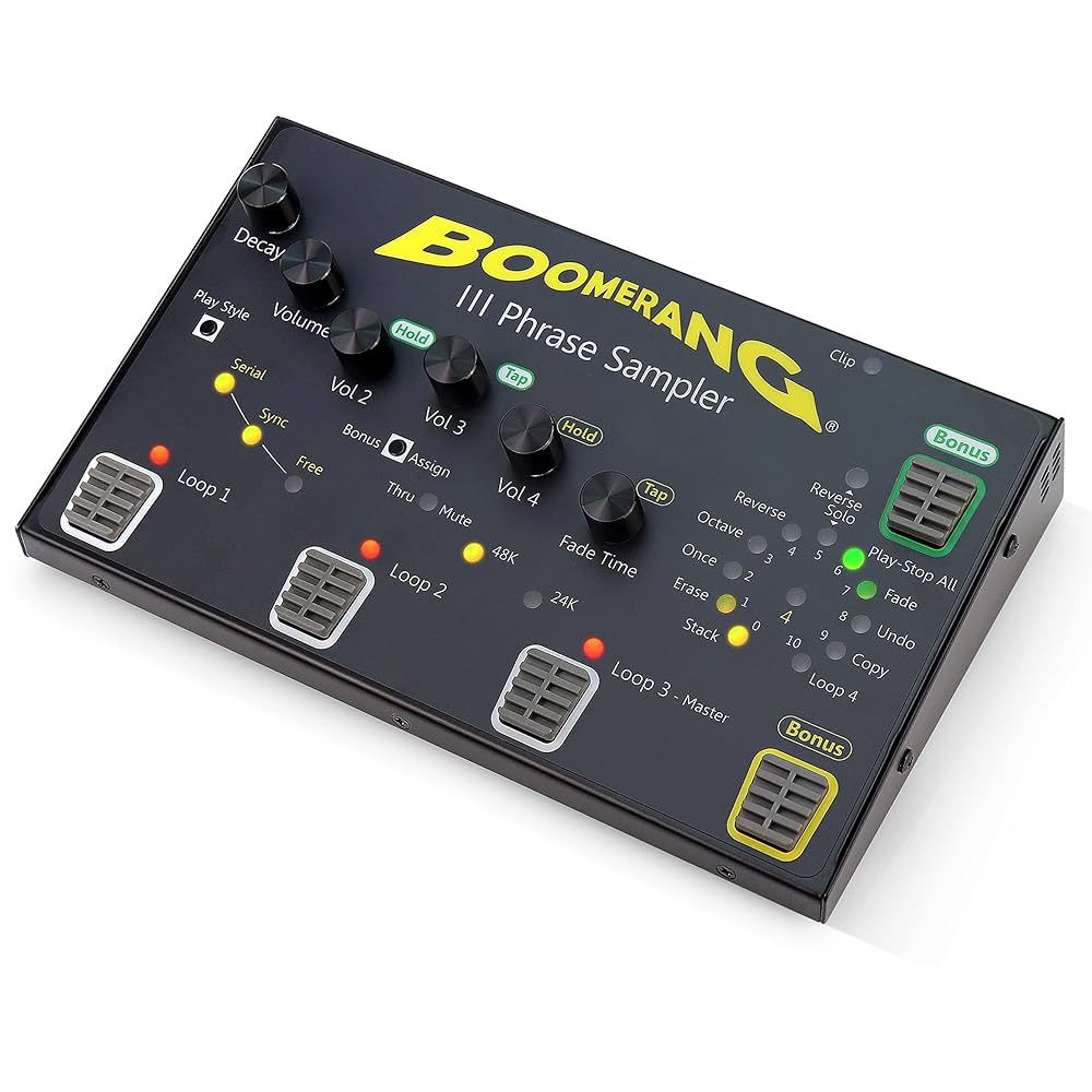 Boomerang III ルーパー / シーケンサー Guitar Looper Pedal BOOMERANG III - Run 4 Separate Loops