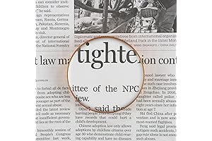 No-Handle 6X Magnifying Glass Dome with Genuine Glass Paperweight