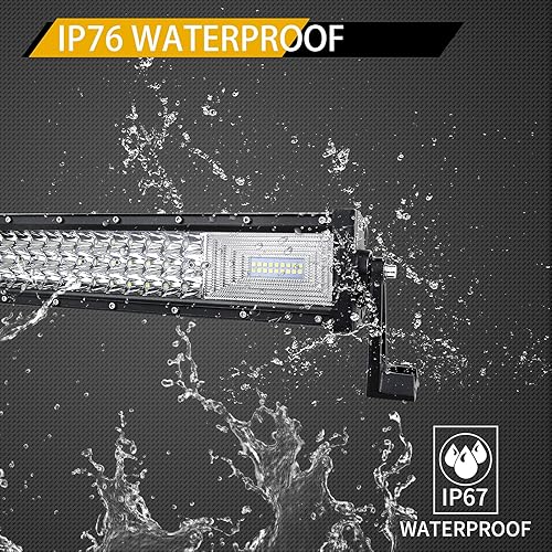 Miniatura 5 de Willpower Barra de luz LED de 50 pulgadas de 648 W con arnés de cableado, haz combinado de inundación, luces de conducción LED, luz antiniebla de