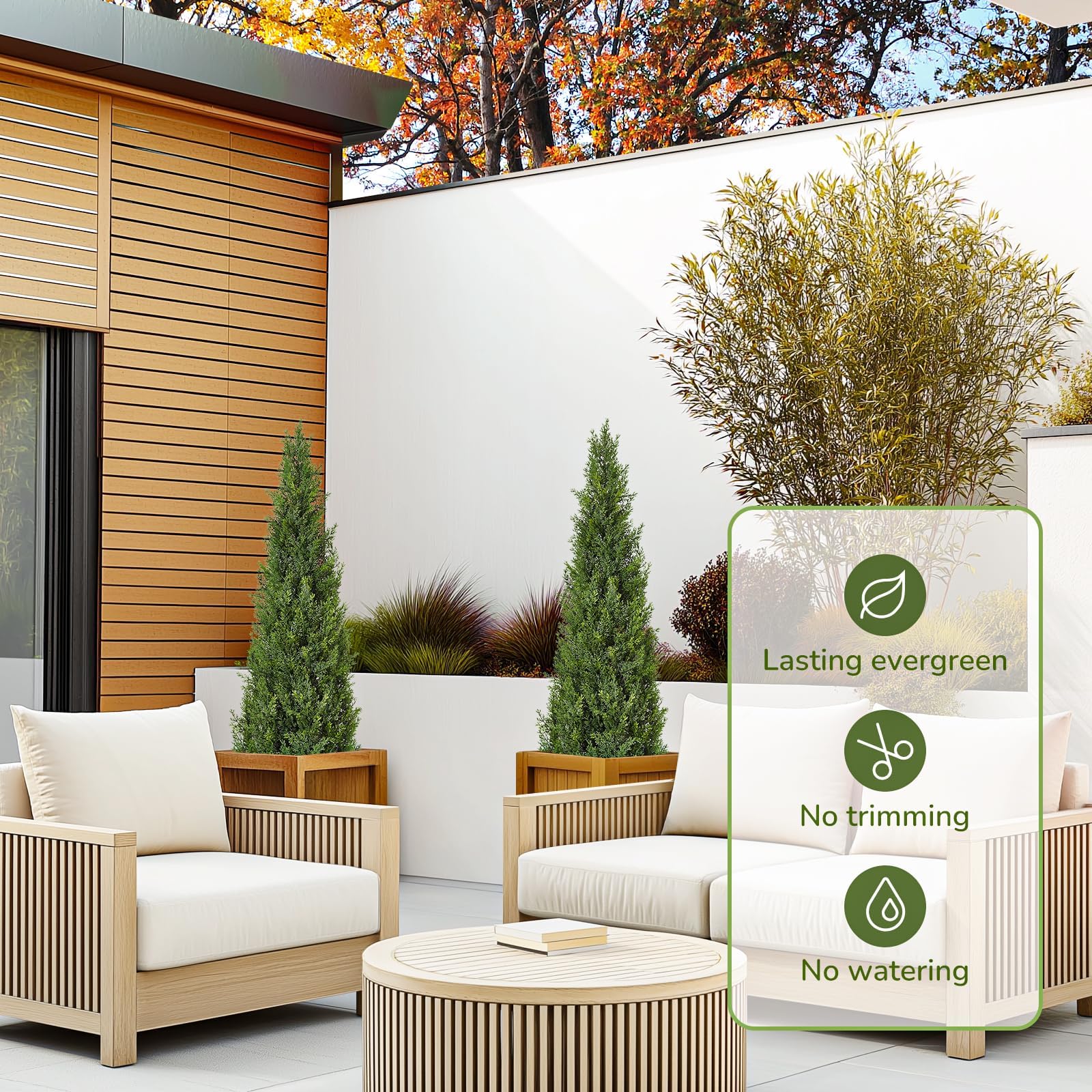 Litake Knstliche Zeder Pflanze 90cm Kunstpflanze Zedernbaum,Grne  Kiefer,Kunstbaum Outdoor UV Geschtzt fr Home Wohnzimmer Schlafzimmer Bro  Deko 2 Pack (90cm) : Amazon.de: Garten
