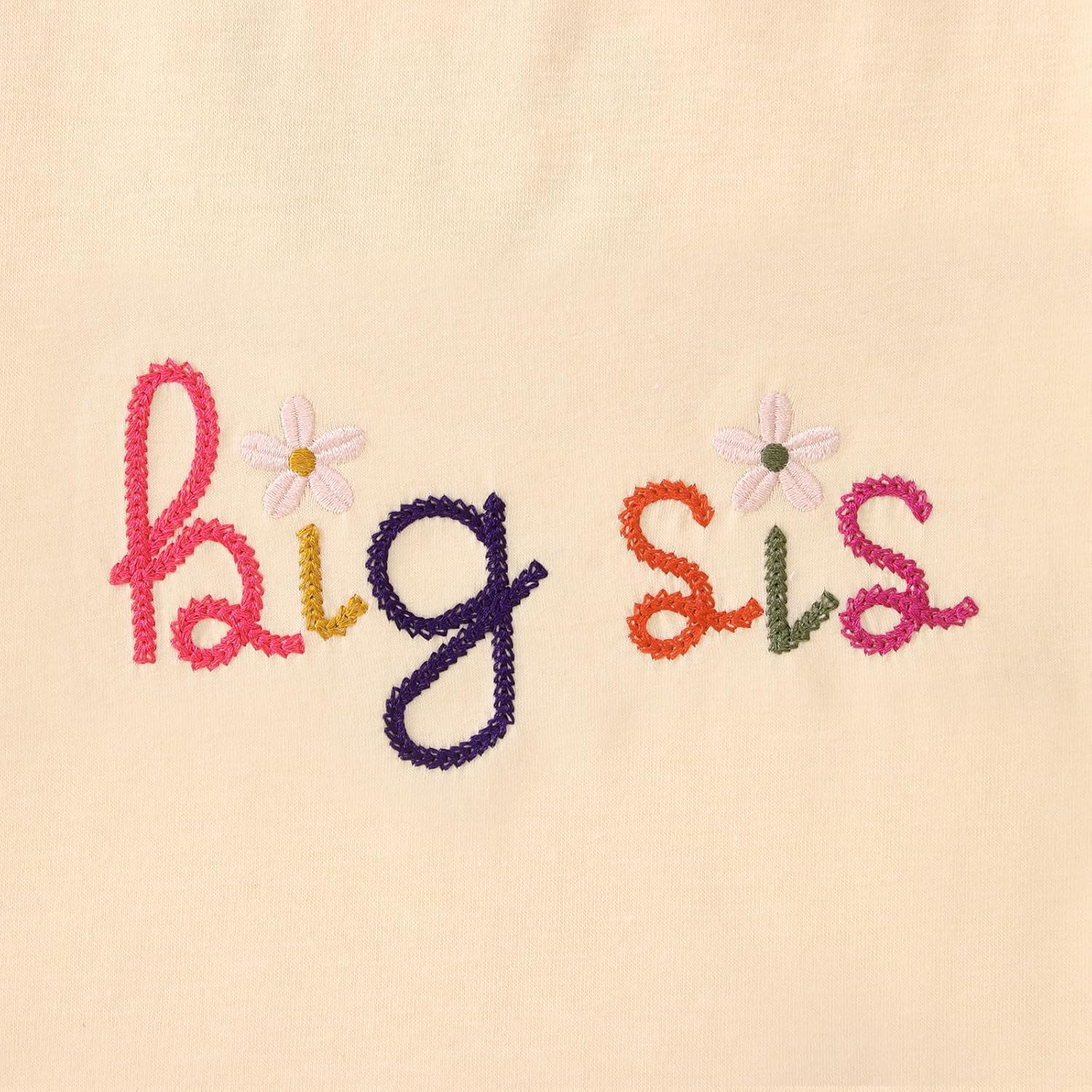 IZYJOY Big Sister Shirts Toddler Baby Girl Embroidered Promoted to Big Sis Announcement T-Shirt Short Sleeve Tee Tops - Image 6