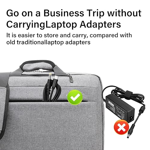Miniatura 5 de GINTOOYUN Cable de carga de alimentación USB tipo C a CC de 20 V, entrada macho USB-C a CC de 0.217 x 0.098 in, cable de carga, para enrutador,