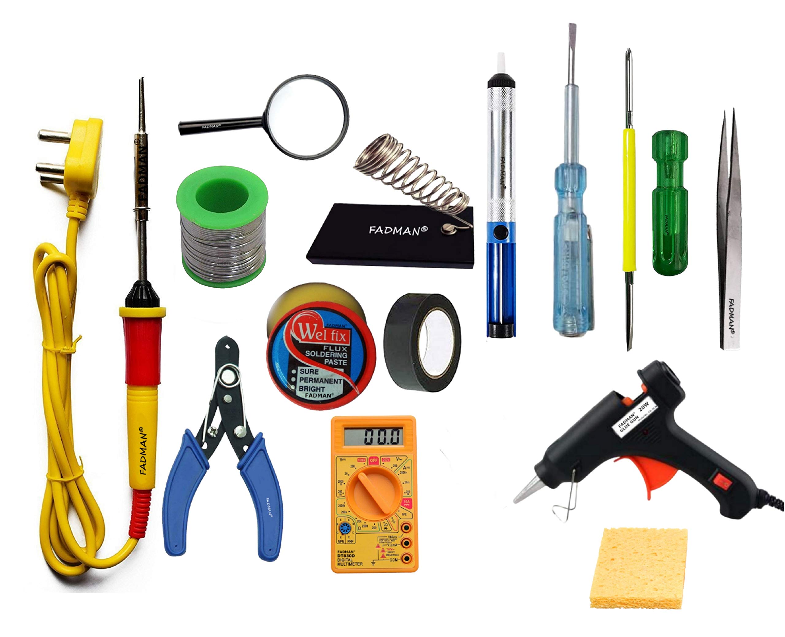 FADMAN SOLDERING IRON 25 W | BEST BUNDLE KIT | PACK OF 14 | SOLDERING IRON KIT (B08WBY3SH5) Amazon Price History, Amazon Price Tracker
