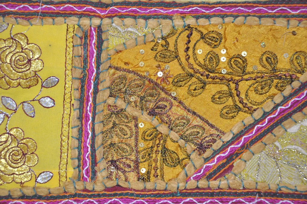 Tapisserie en coton Radha Krishna Batik fait main Divinité Dieu Inde