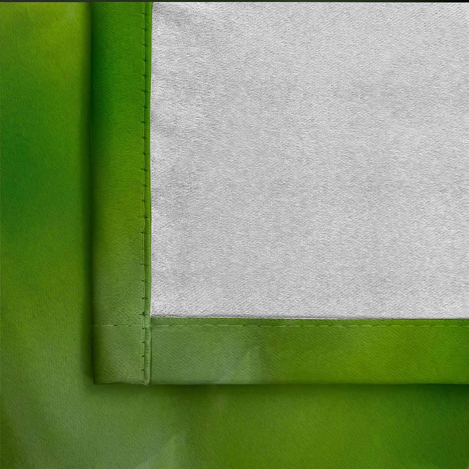 Rideau Isolant Thermique Fenetre, Motif de Plantes Vertes printanières Rideaux à œillets d’assombrissement de pièce pour fenêtre de Chambre à Coucher de Salon, Vert, 107x214cm