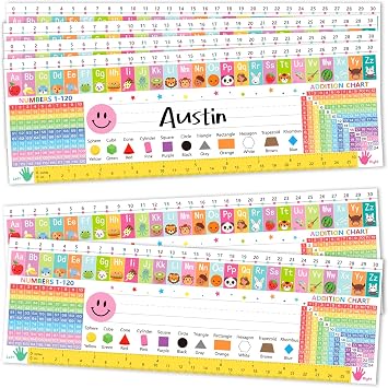 36 Pcs Desk Name Tags for Classroom - Colorful Students Name Plates for Desks - Multipurpose Manuscript Name Tags for Student Desks Kindergarten Preschool 1st 2nd 3rd Grade Teaching Supplies
