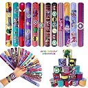 Birthday Popper 12 Pcs Superhero Slap Bracelets Bands as Birthday Return Gifts for Kids of All Ages - Multicolor gallery image
