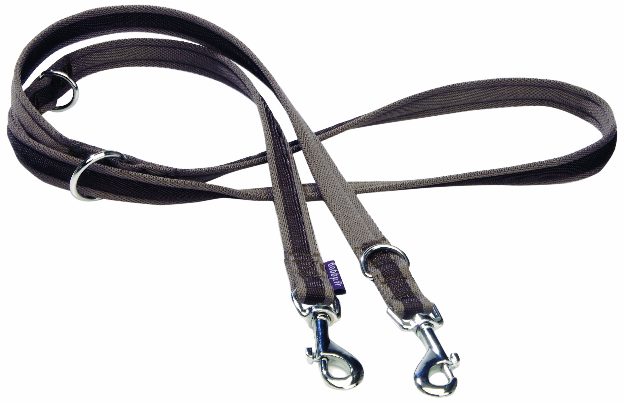 BobbyCosy Nylon Dog Lead, 100 X 4 cm, Brown