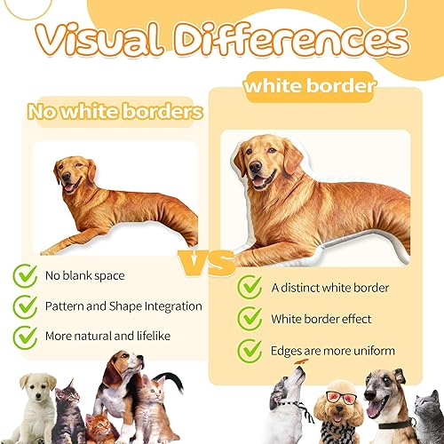 Miniatura 8 de Easycosy Regalos de almohada con fotos personalizadas, almohada personalizada para mascotas con forma de imagen de tu perro, gato, regalos de fotos