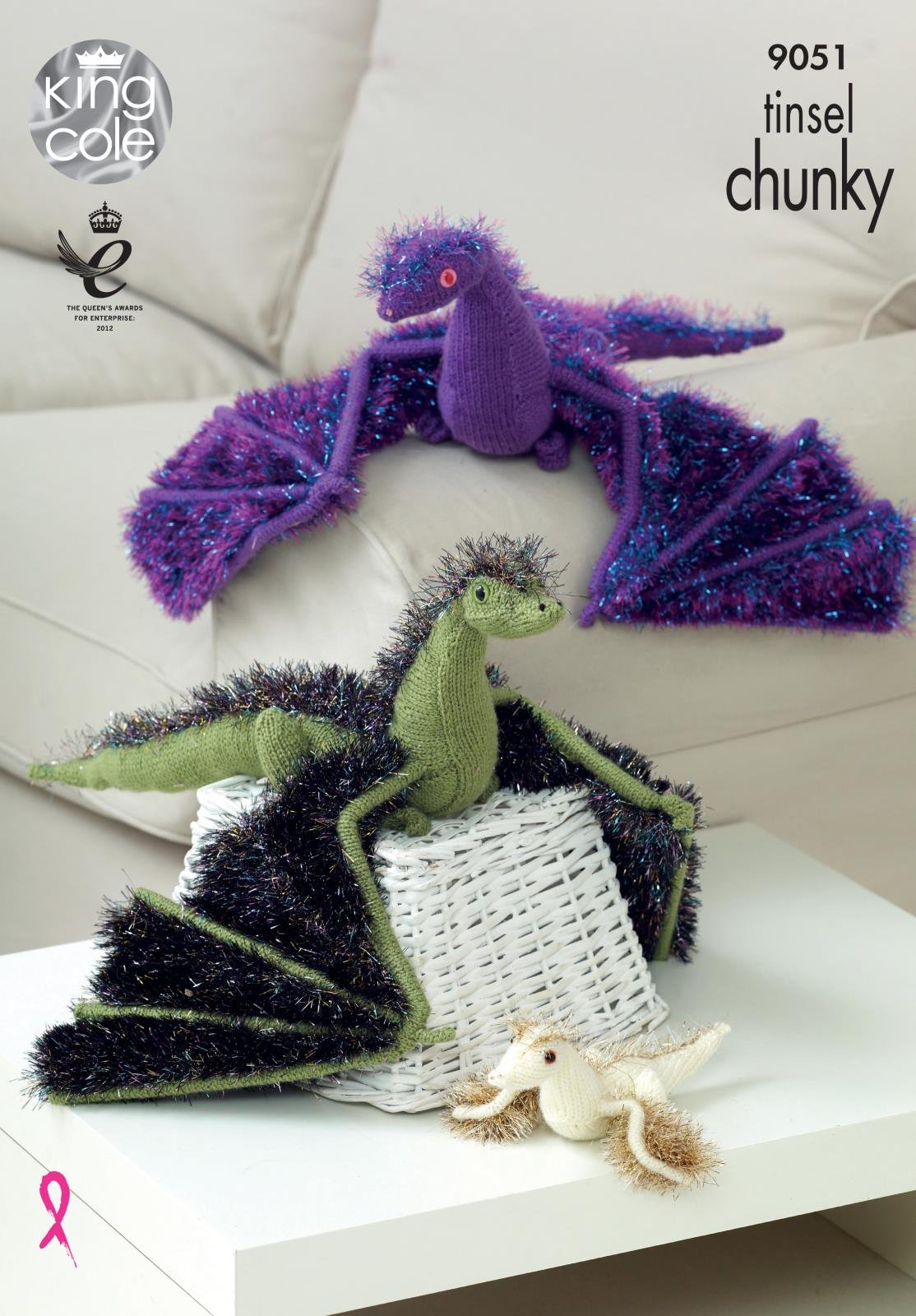 King Cole Tinsel Knitting Pattern 9051, Toys - Advanced