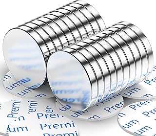 FINDMAG Super Strong Magnets, 20 Pcs 15 mm x 2 mm Neodymium Magnets Fridge Magnets Disc Magnets Strong Whiteboard Magnets Craft Magnets for Whiteboard, Magnets for Crafts, Photos, Tools, DIY