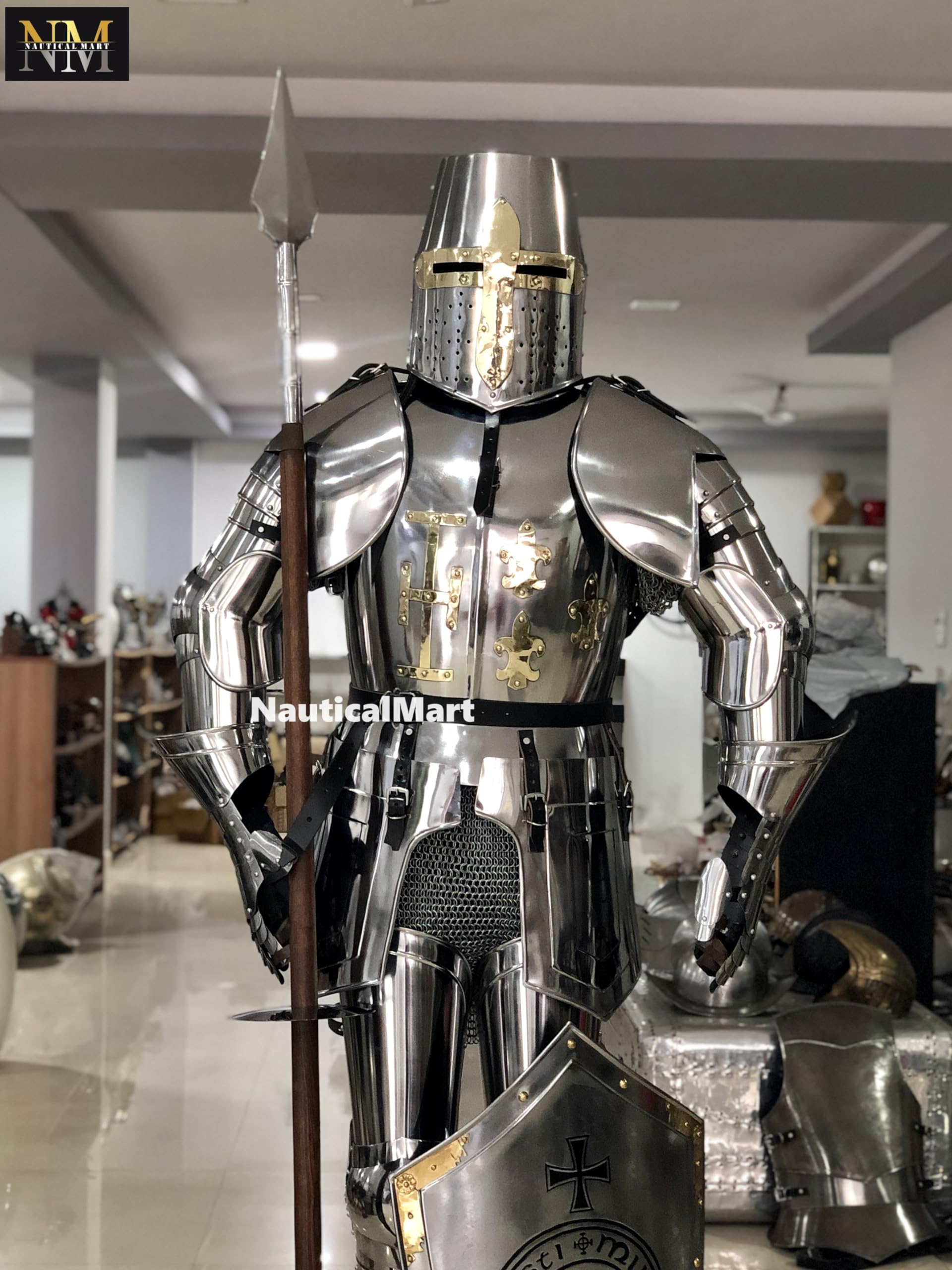 NauticalMart Medieval Knight Full Suit of Armor 15th Century Wearable Body Armour Costume