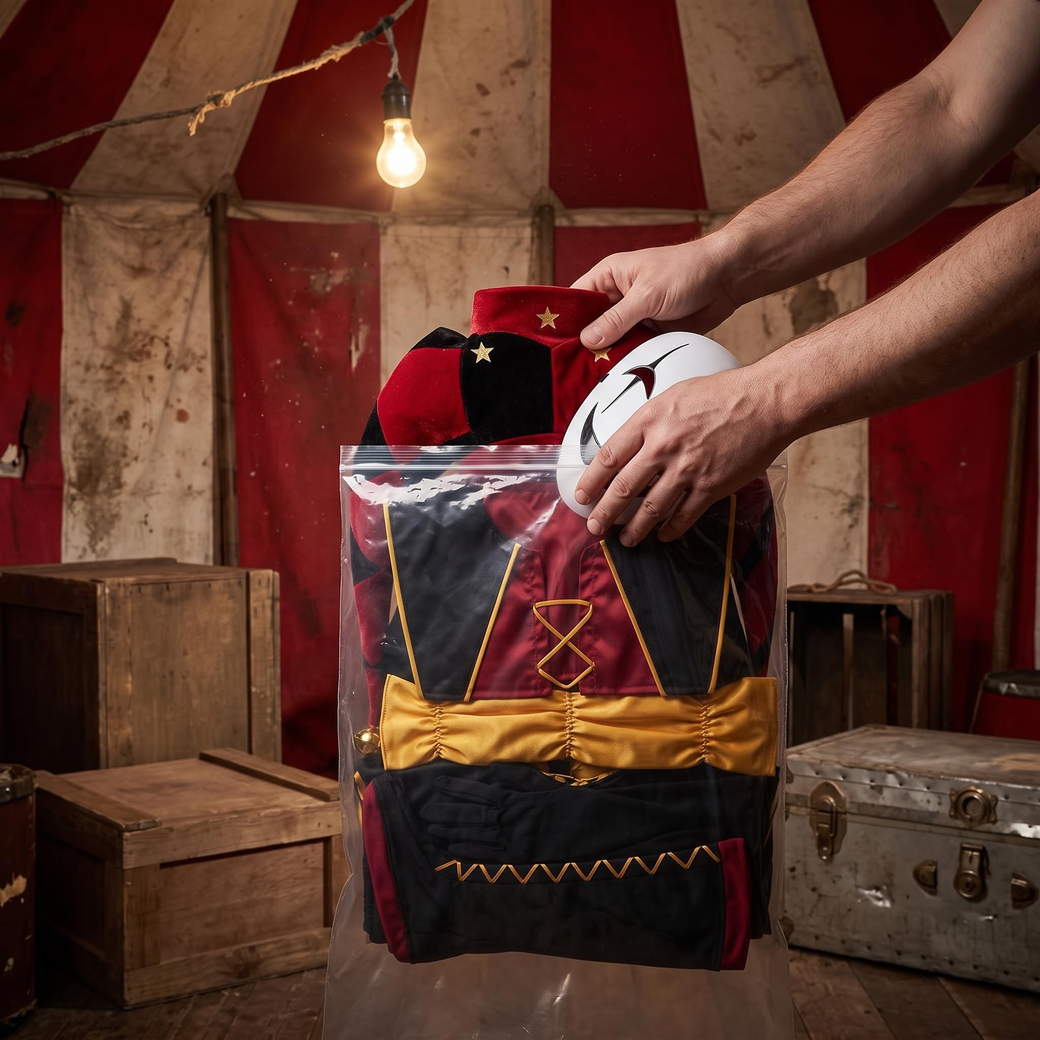 Clown Kostüm Set für Erwachsene – Umfassendes Cosplay Kostüm für Halloween und Karneval
