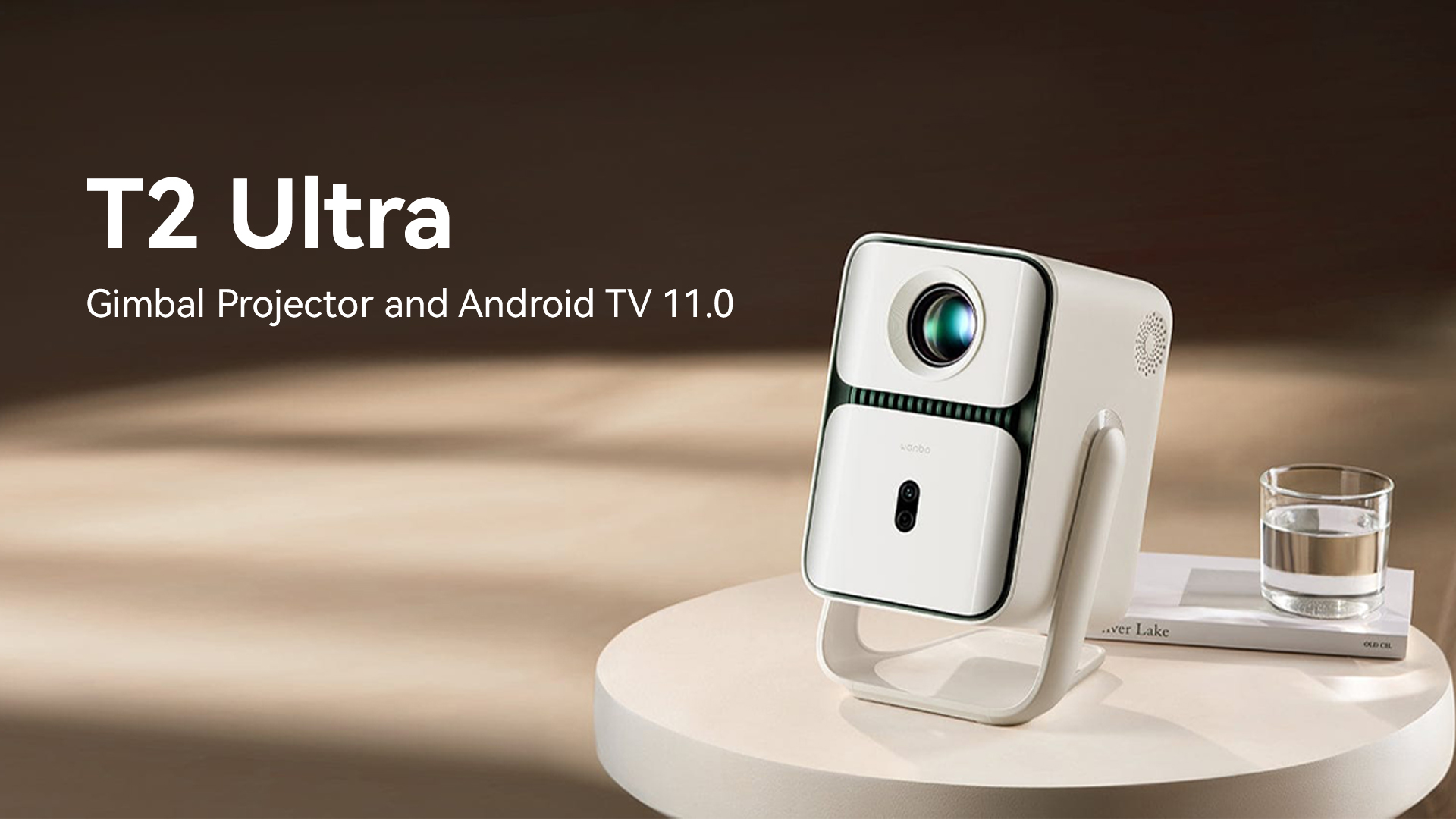 wanbo T2 Ultra プロジェクター　白AndroidTV11.0 Wanbo T2 Ultra』レビュー、Android TV 11.0搭載、天井投影も