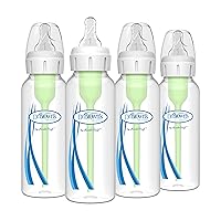 Vista 20 de Dr. Brown's Natural Flow Anti-Colic Options+ Biberón estrecho con diseño Dream Adventure, 8 oz/250 mL, con tetinas de flujo lento Nivel 1, 0m+