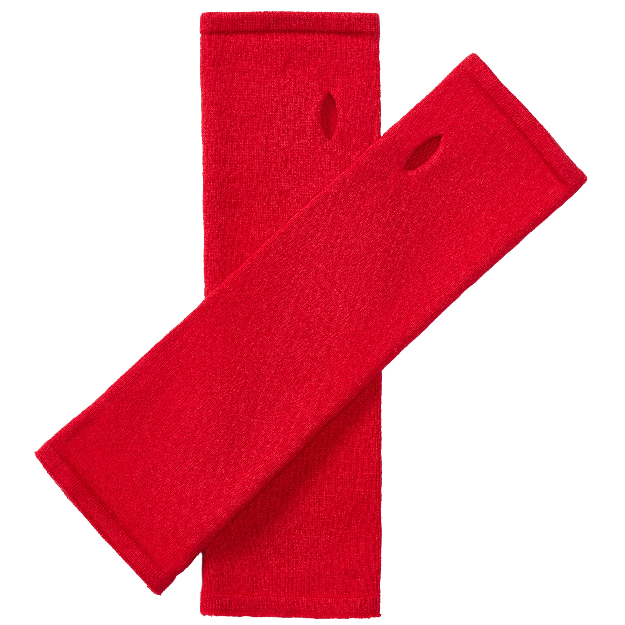 Enter The Complex Men's Red Enter The Complex® Arm Warmers With Thumb Hole, Merino Wool For And Wo,