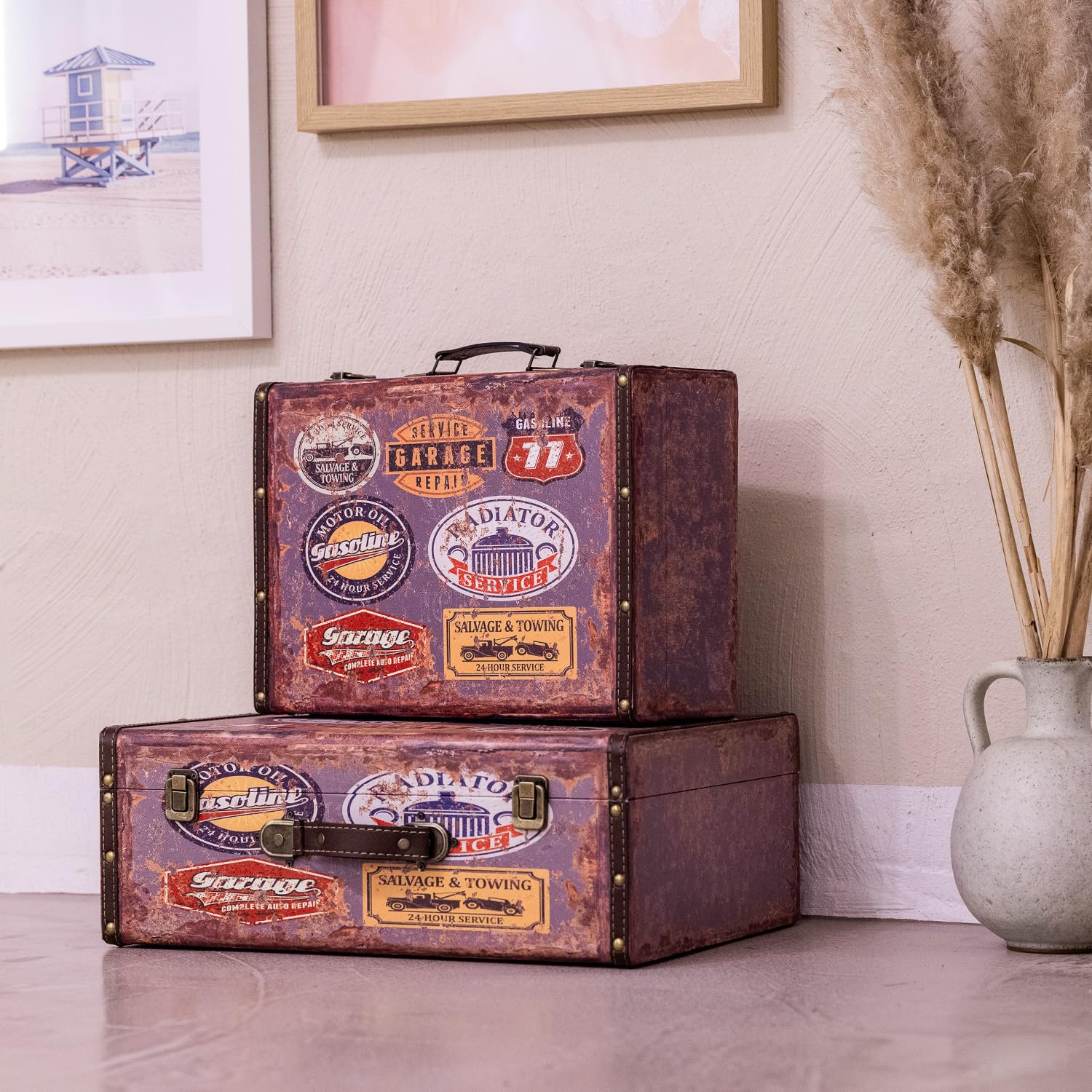 SUISSE OFFICIER VALISE Caisse En Bois Coffre Vintage Bou00eete