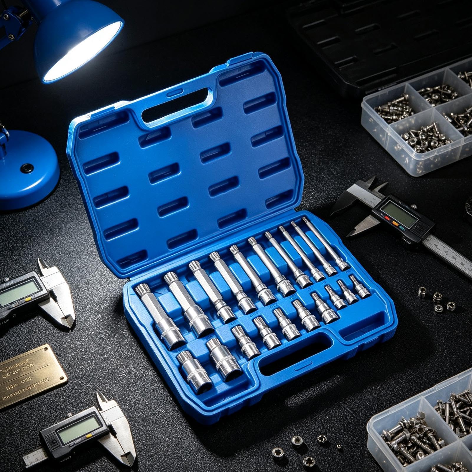 Lot de 20 embouts d'extension de visseuse électrique de type M