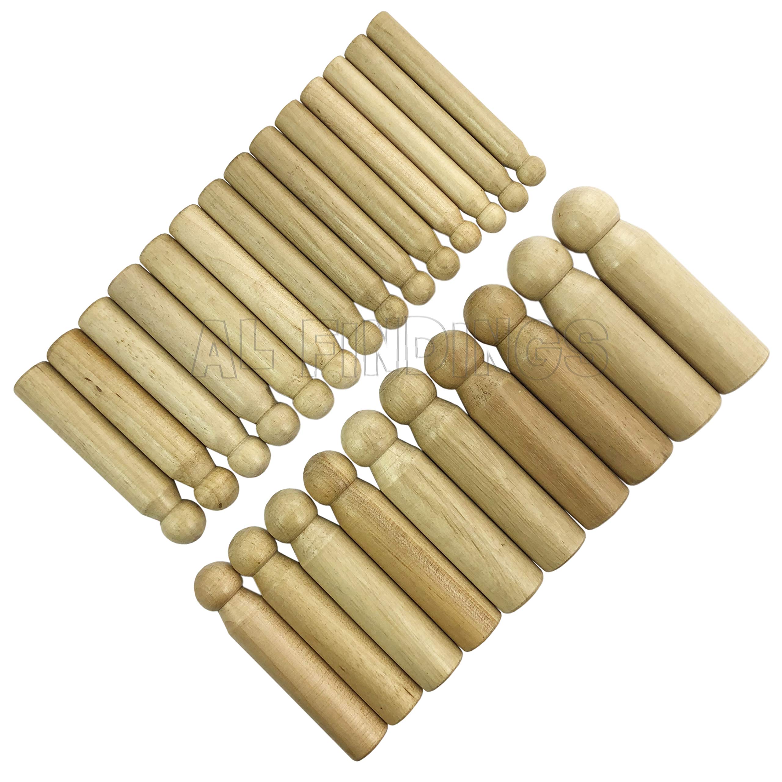 Set of 24 Wooden Doming Dapping Punches Jewellery Craft Repair Tool 8-23mm