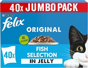 FELIX Original Fish Selection in Jelly Wet Cat Food 40x85g - View 2