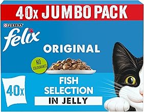 FELIX Original Fish Selection in Jelly Wet Cat Food 40x85g