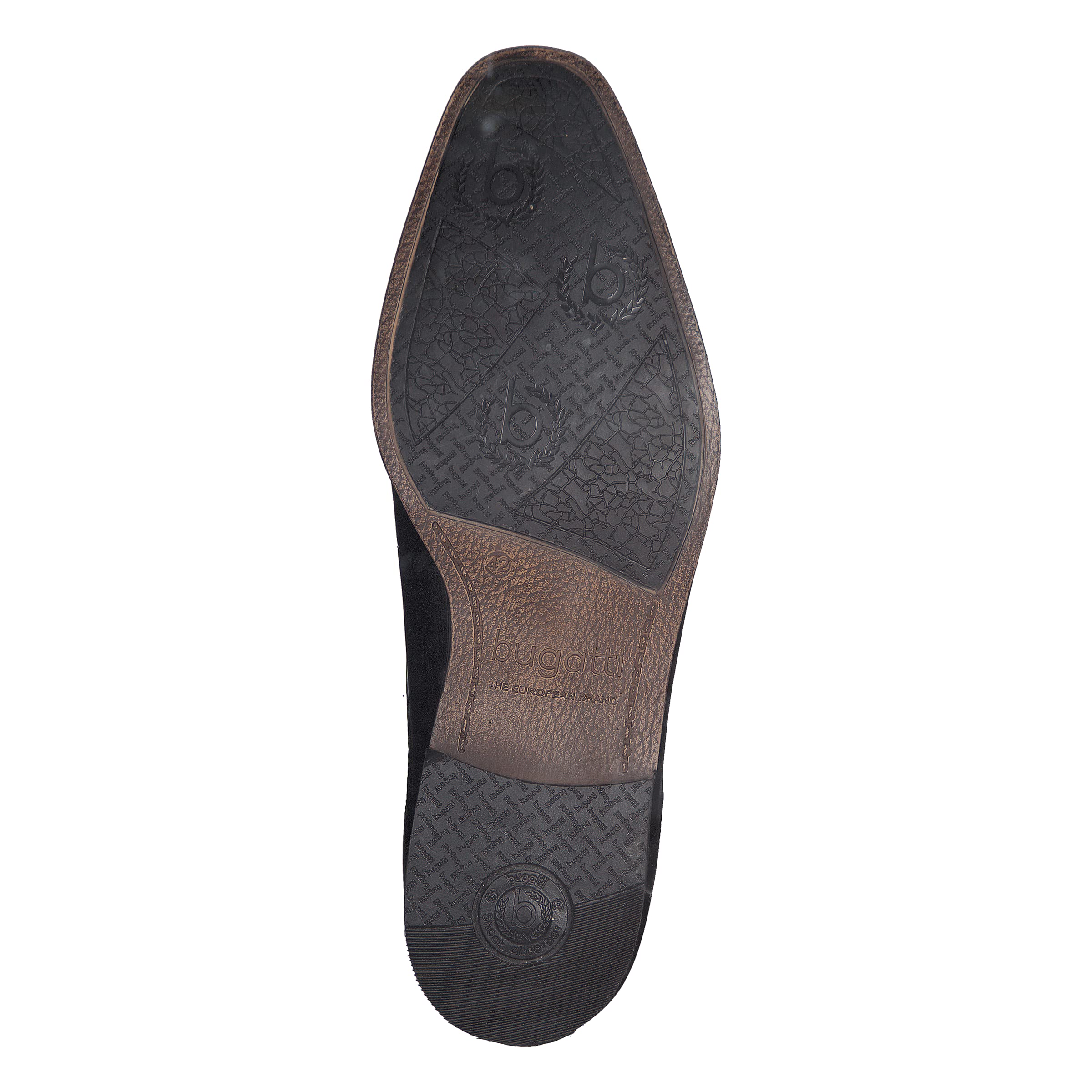 bugatti Chaussure Basse Business en Cuir, Derby Classique avec Élastique DerbysHomme