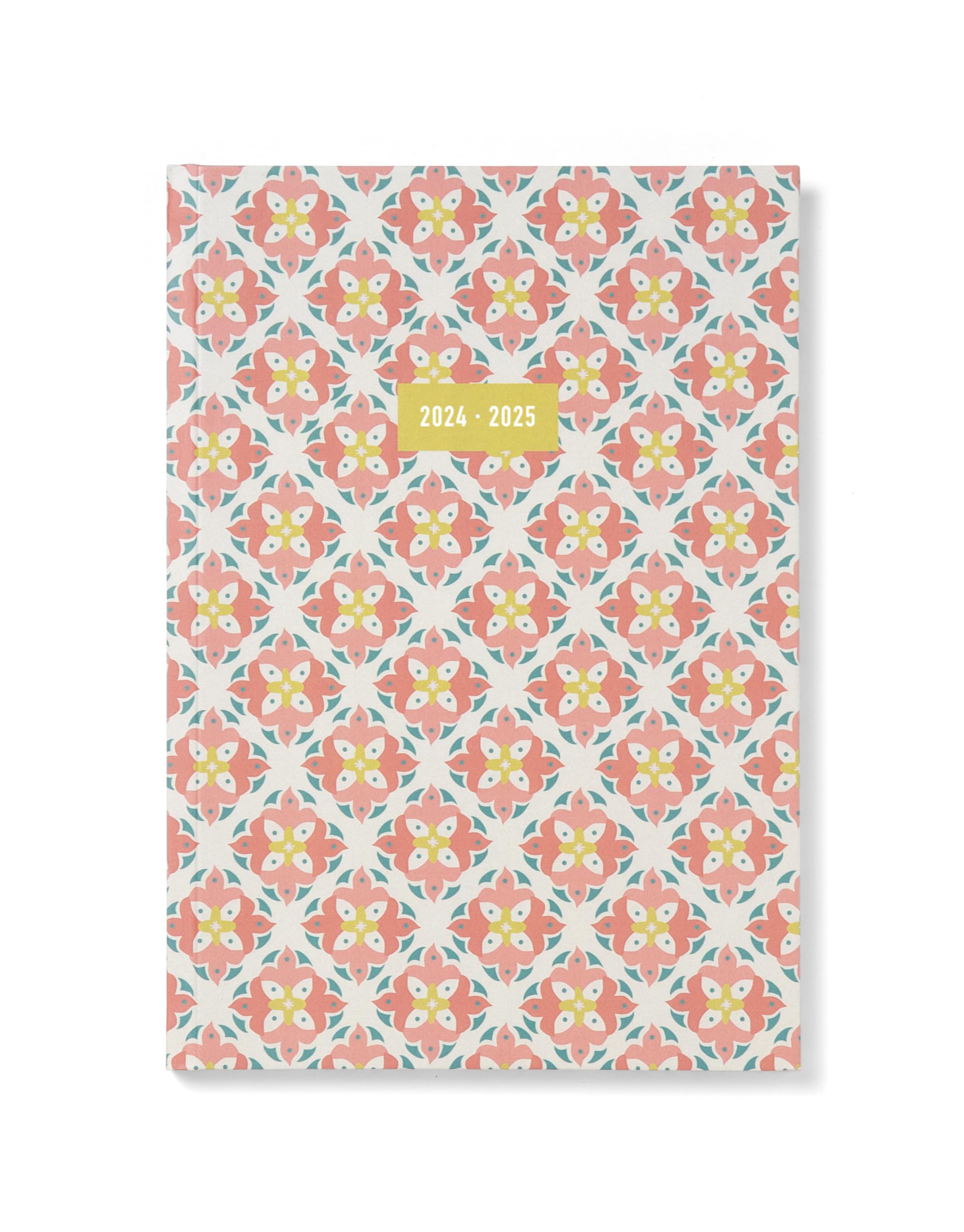 Letts of London Morocco A5 Academic 2024/2025 day to a page with appointments diary - coral