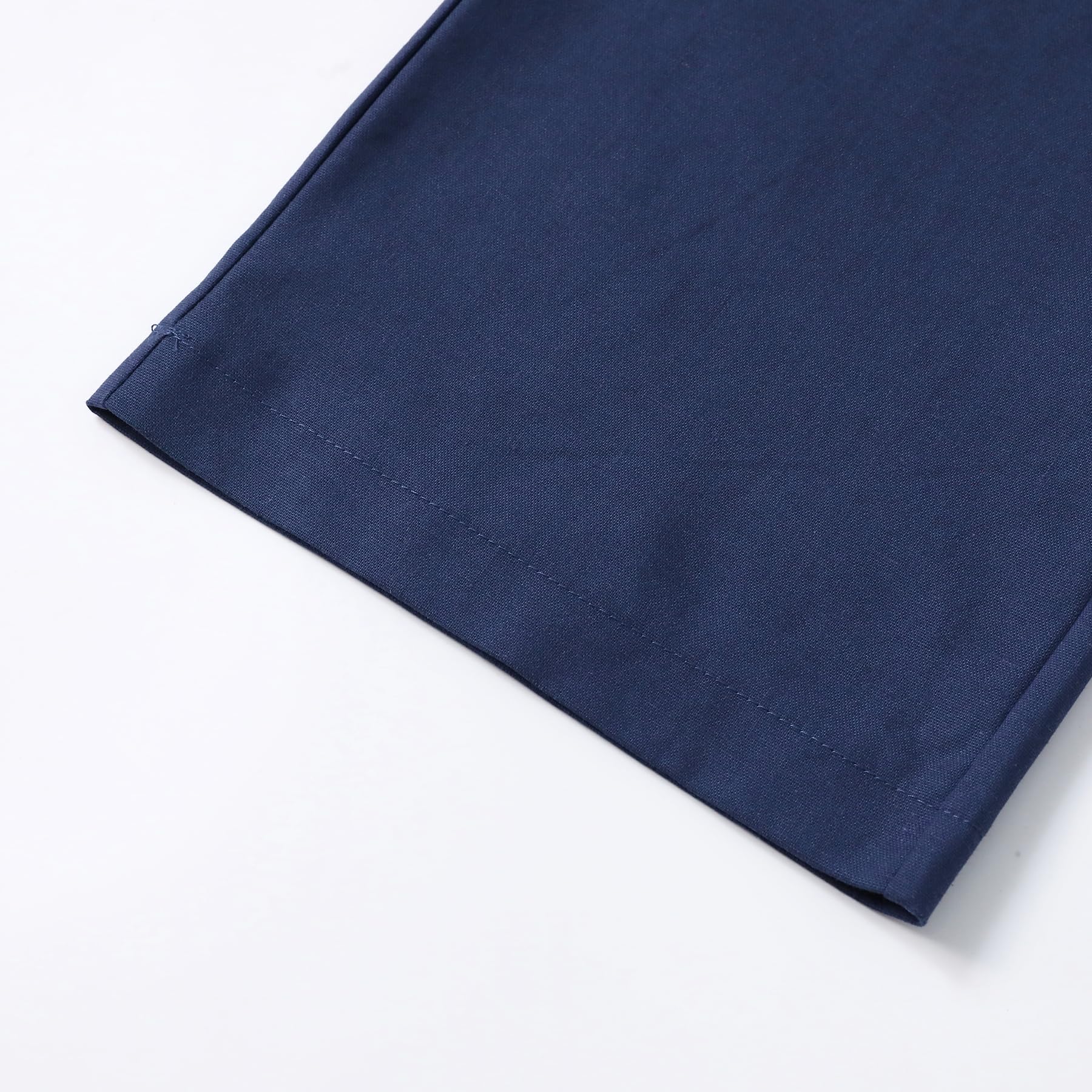 YFFUSHI Abito Uomo 2 Pezzi in Lino Misto 1 Bottone Revers a Punta Notch Lapel Taglio Classico Giacca e Pantalone Estate Casual