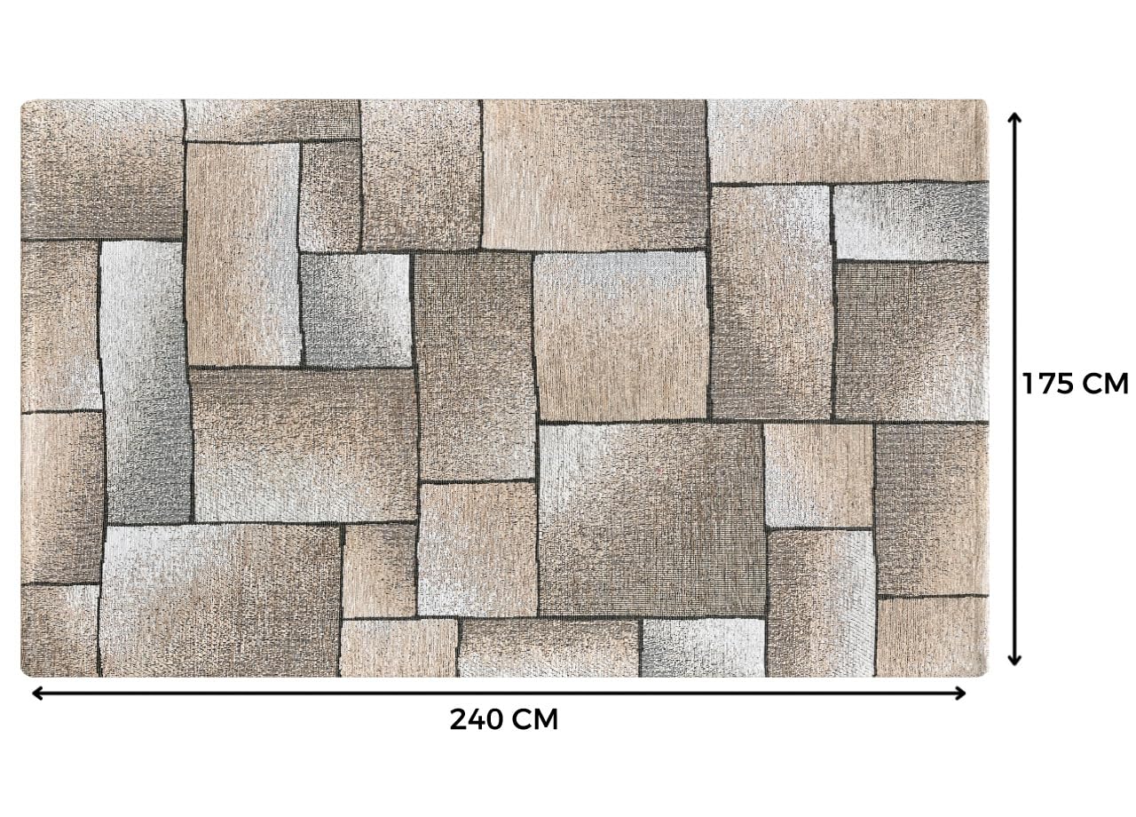 BIANCHERIAWEB Tetrix By Suardi Tapis de salon en velours antidérapant 175 x 240 cm taupe