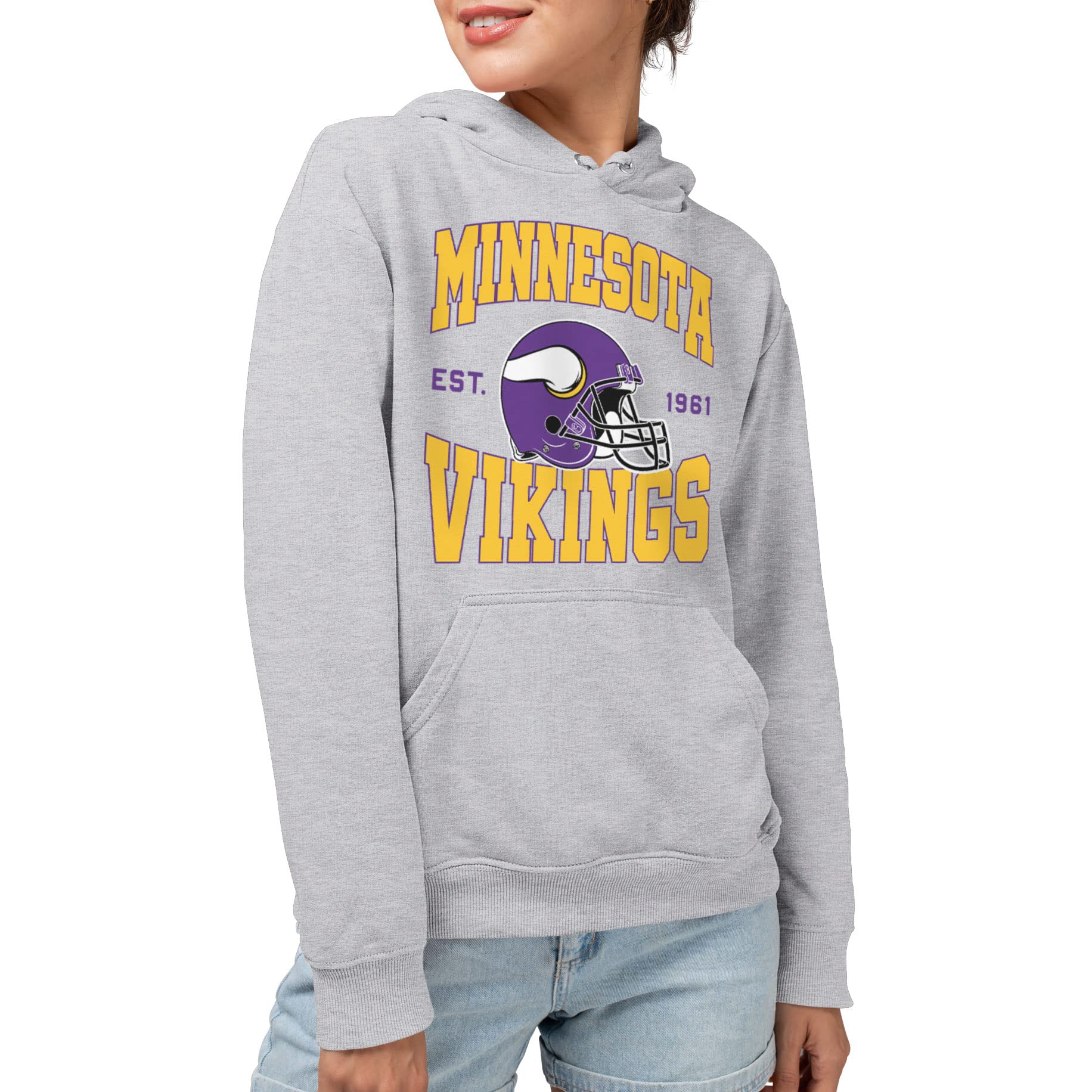 Junk Food NFL Team Helmet Hoodie Sweatshirt mit Kapuze, Unisex