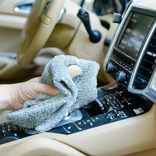 Miniatura 21 de CARCAREZ Toallas de microfibra para automóviles, toalla de secado de automóvil con paño de microfibra sin bordes de felpa (multicolor)