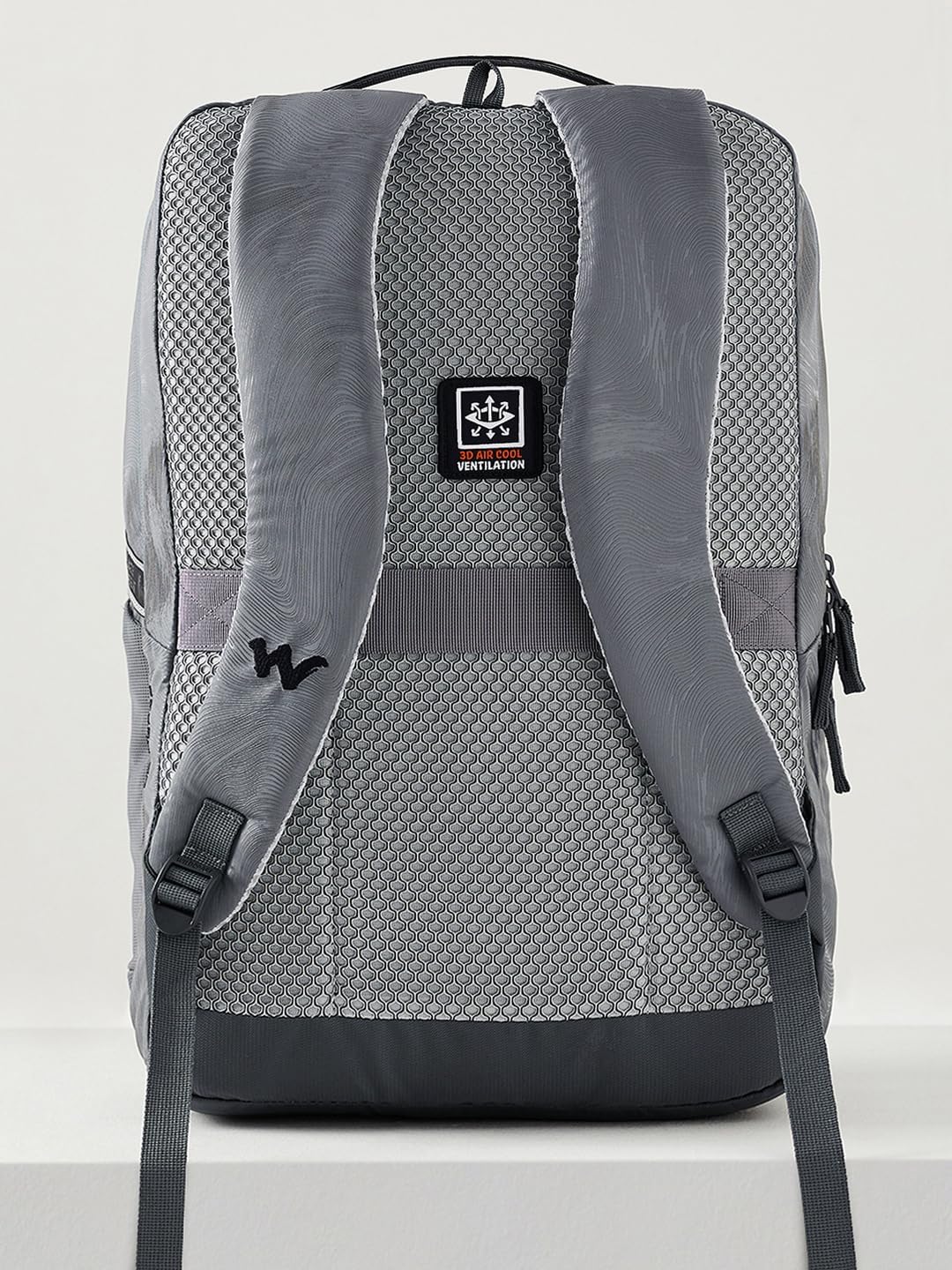 Wildcraft Polyester Torres Plus 23 Laptop Backpack for Travel, Gym, Office | Unisex Backpack with Rain cover | Bags for Mens & Womens (Topo_Grey,23 L)
