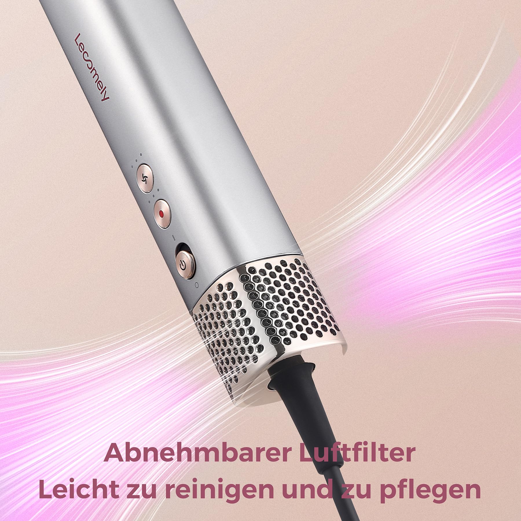 AirSwift X2 Ionen Föhn,110000 U/min,Hochgeschwindigkeits-Haartrockner, Hydro-Ionen-Technologie mit Konzentrator, Paddelbürste, breite Zahnbürste Anti-Frizz Technologie, Temperatur-und Luftg