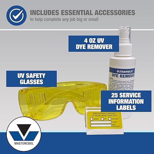 Miniatura 6 de Mastercool (53351-B) kit de detección de fugas ultravioleta profesional con mini luz de 50 vatios