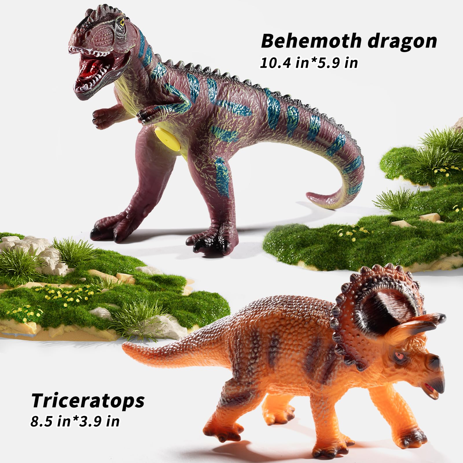 Big Dinosaur Toys for Kids - 7 Piece Set -4