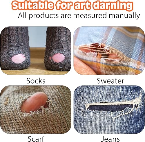 Miniatura 2 de Telar de Darning Loom telar de tejido pequeño 14 ganchos herramienta de tejido Speedweve herramienta de reparación de manualidades mini telar para