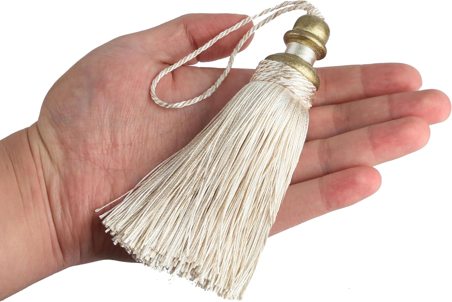 4 Pack Tassel Key Tassel with Loops, Handmade Tassel Craft, DIY Accessories for Home Decoration
