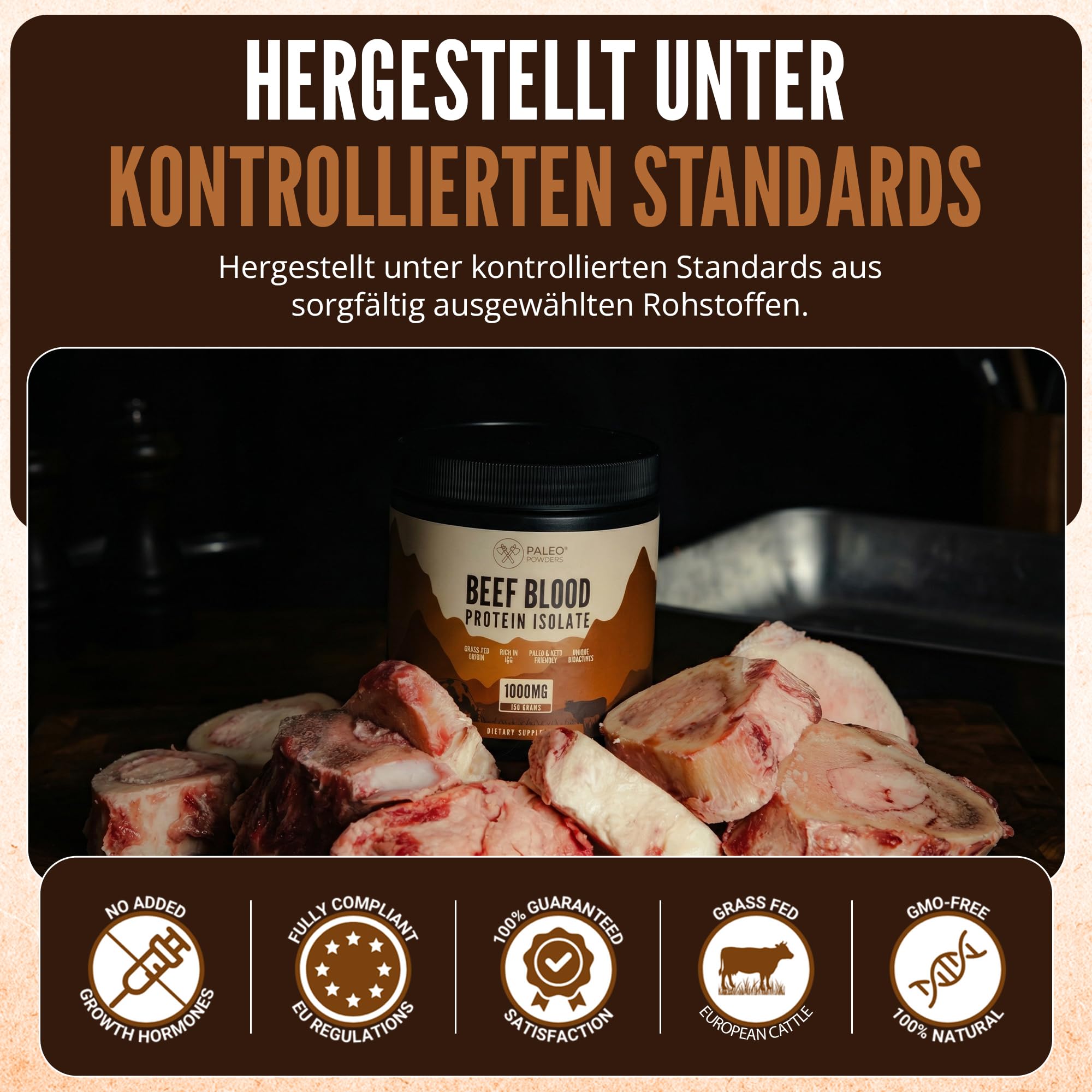 Isolat de Protéine de Sang de Bœuf, 150 g