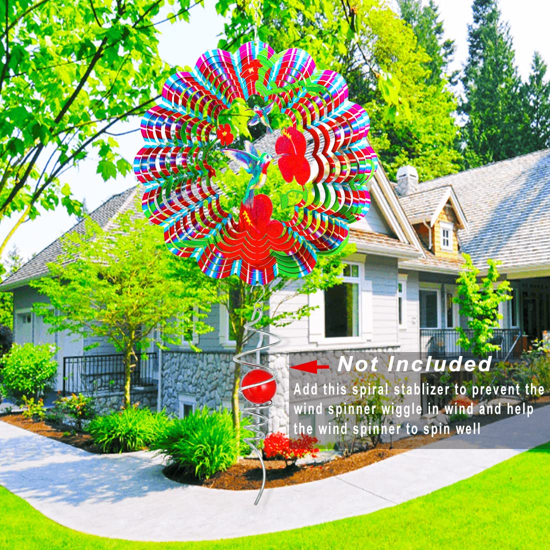 VINTORKY Molinillos De Viento De 6 Piezas – Decoración De Jardín Giratoria Con Colores Brillantes, Ideal Para Exteriores Y Fiestas