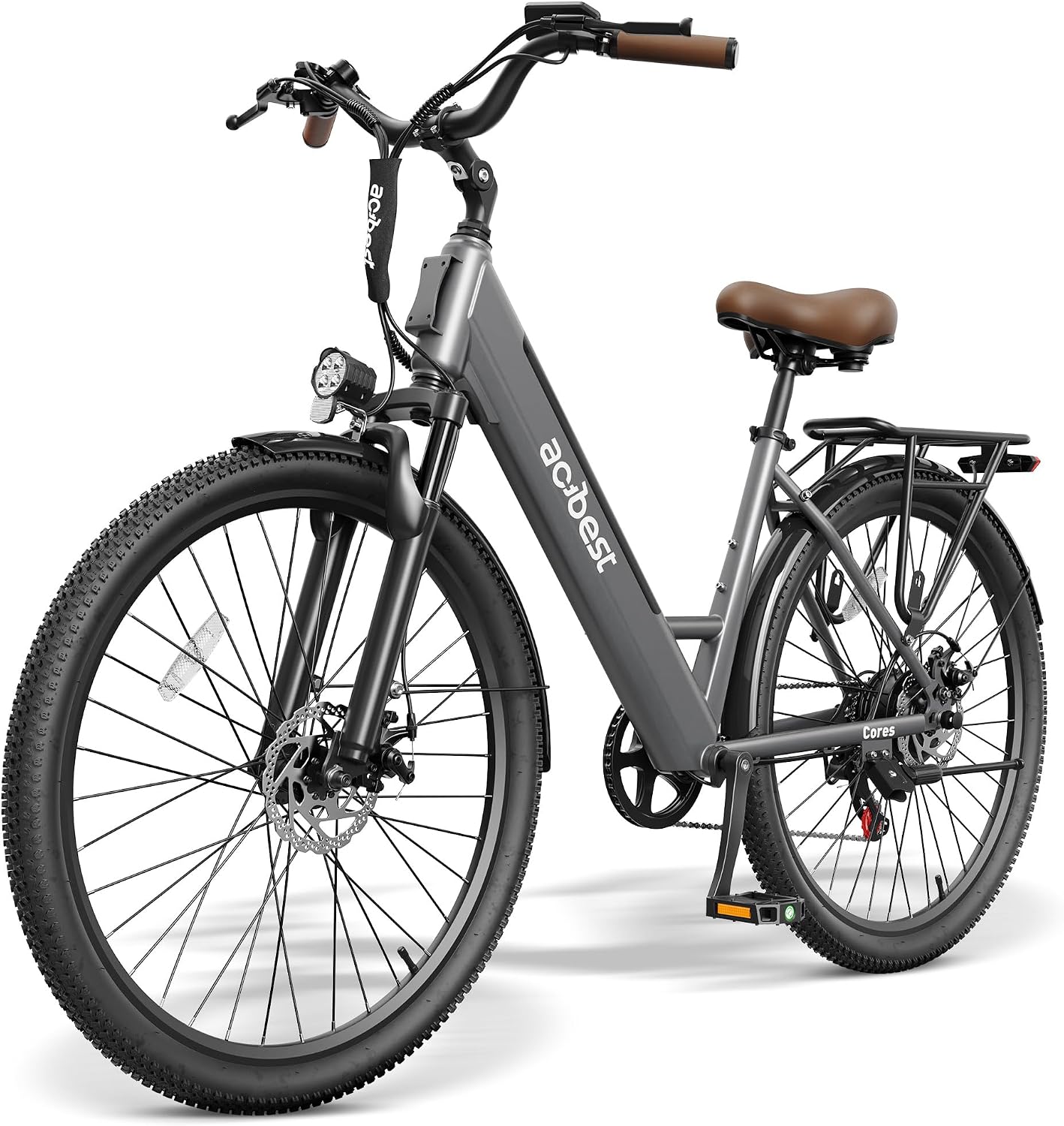 ACTBEST Electric Bike for Adults, Cores 27.5″ Electric Commuter Bike Up to 70 Miles Long Range, with Peak 1200W Motor, 48V 576Wh Removable Battery, 7-Speed City Cruiser Mountain E Bike for Commuting