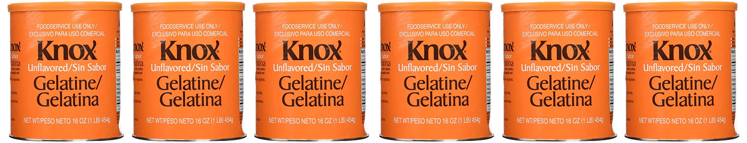6-pack Unflavored Knox Gelatin (Bulk - Half Case)
