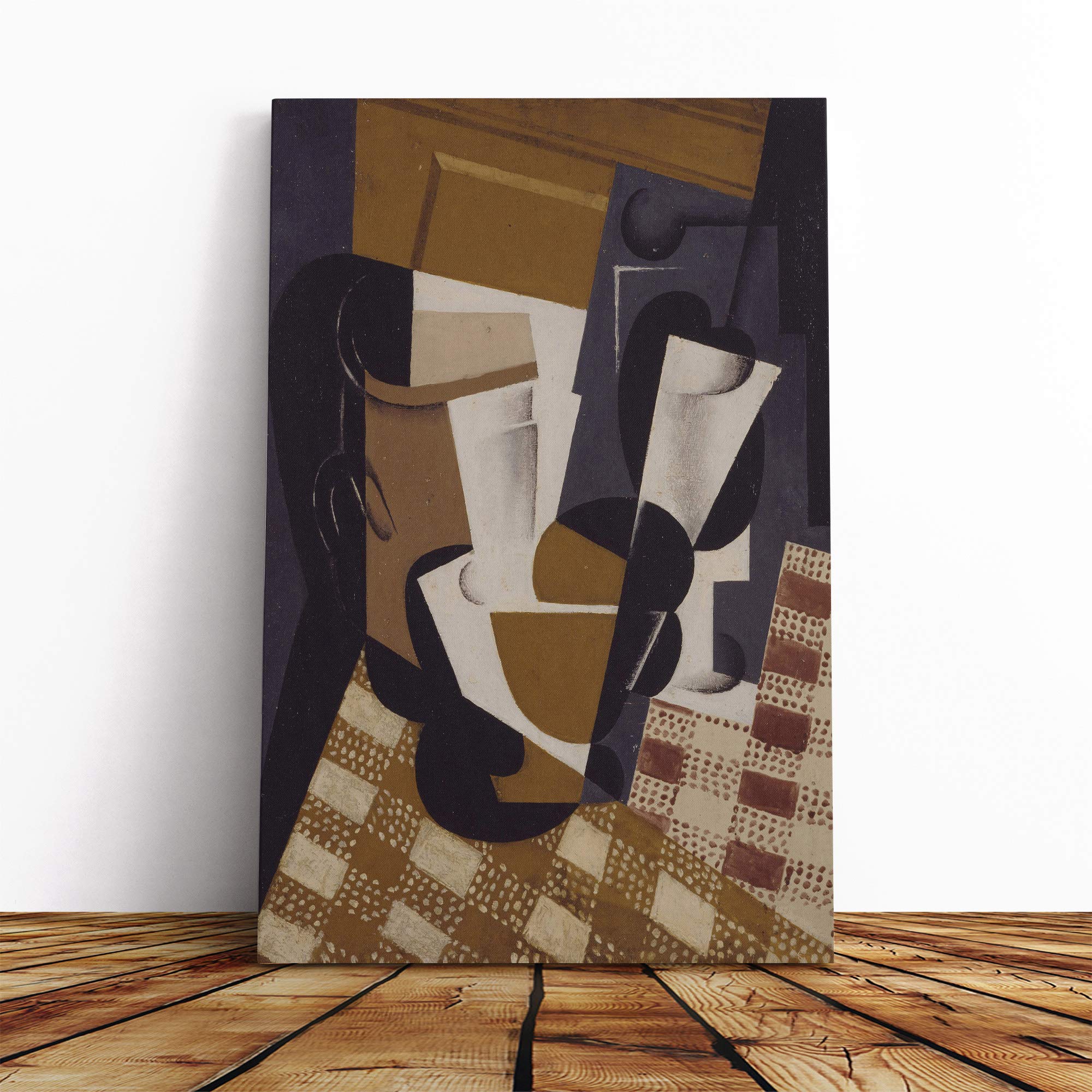 Juan Gris Still Life (7) Canvas Print | Gallery Wrapped 30mm Frame Wall Art | 20x14 inches | Ready to Hang | Modern Still Life Picture | Living Room Bedroom Lounge Office