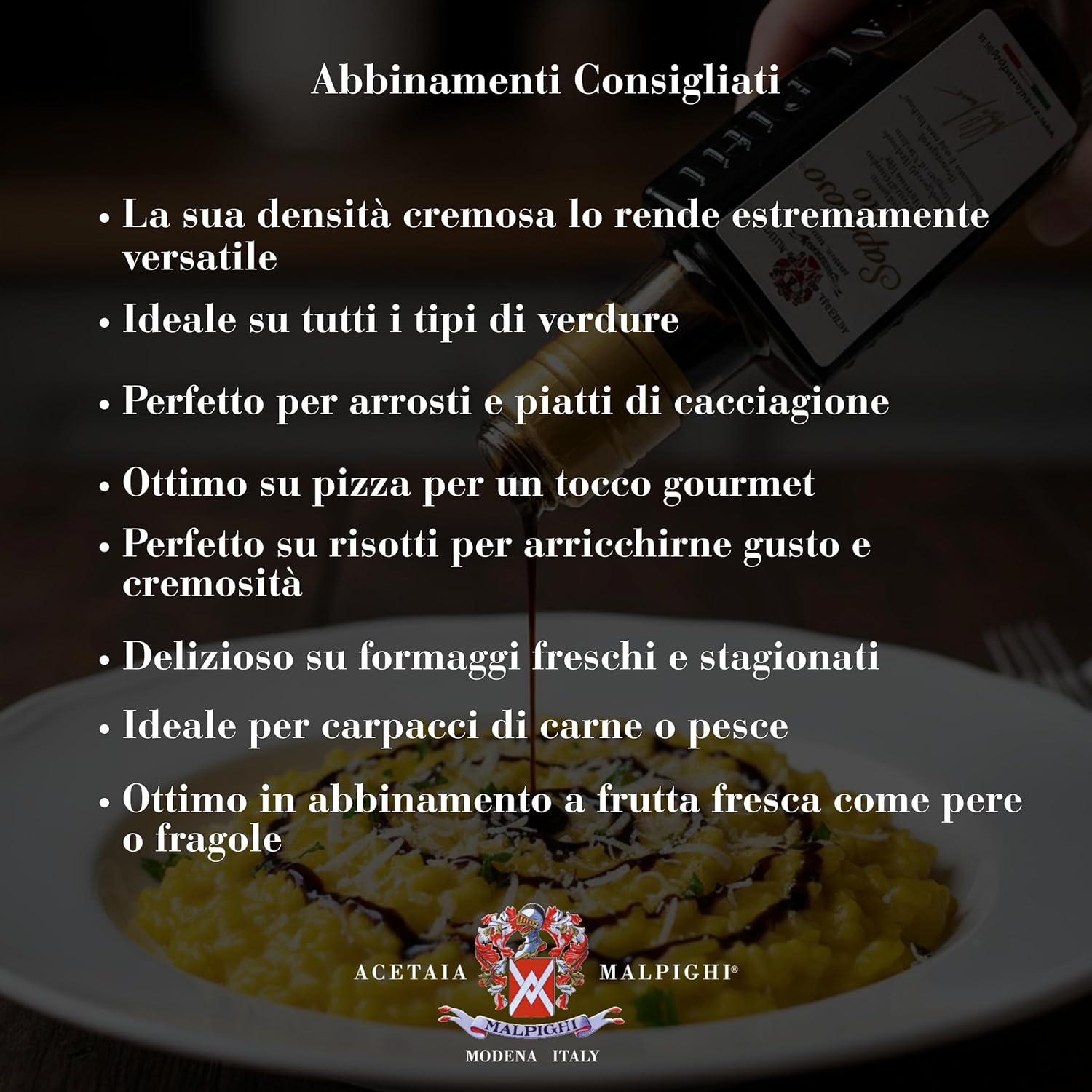"SAPOROSO RESERVE" Dressing with Balsamic Vinegar of Modena – SAPOROSO RISERVA