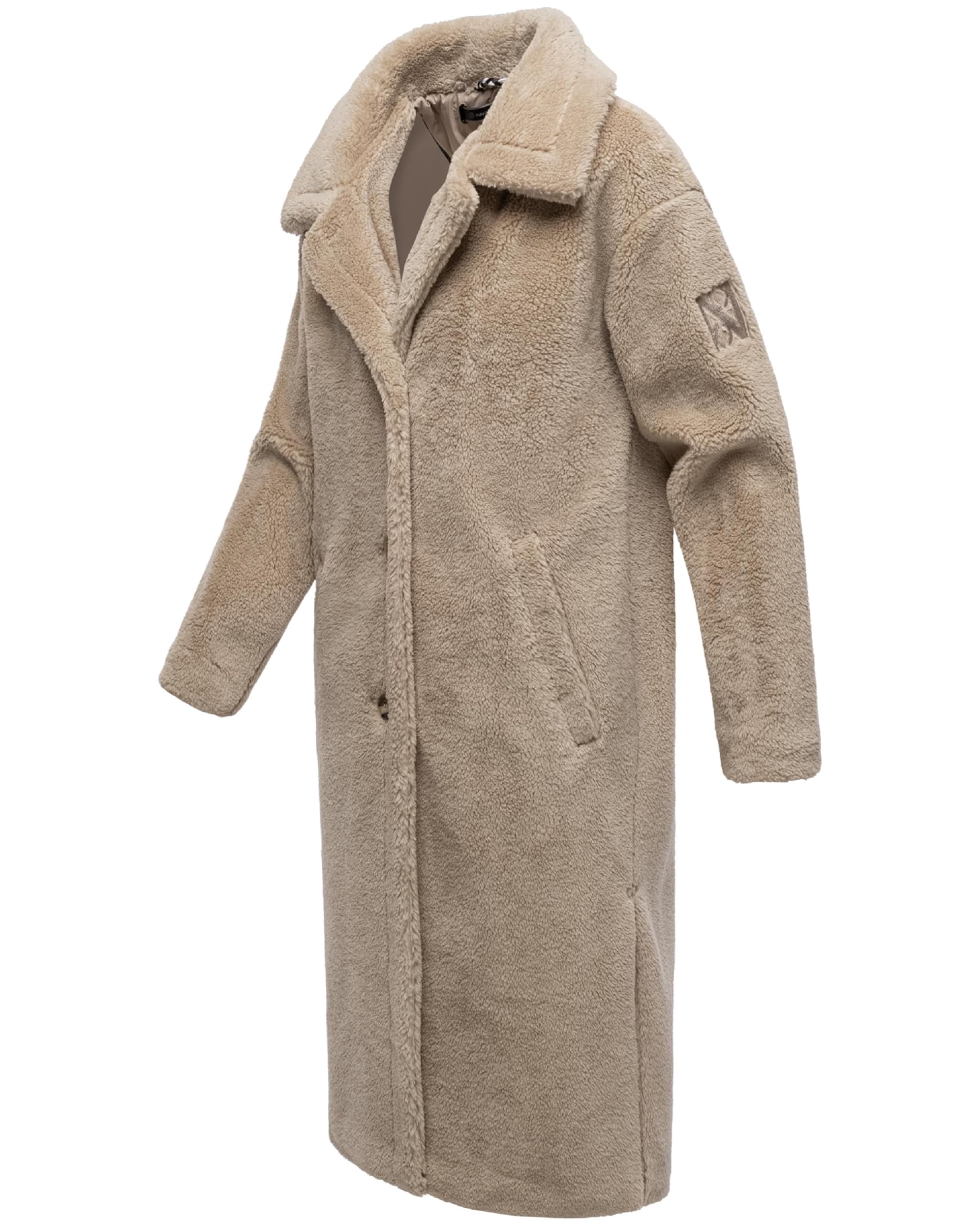 Navahoo Cappotto caldo da donna in pile Teddy con inserto rimovibile e trapuntato, Teddyzauber 14 XS-3XL