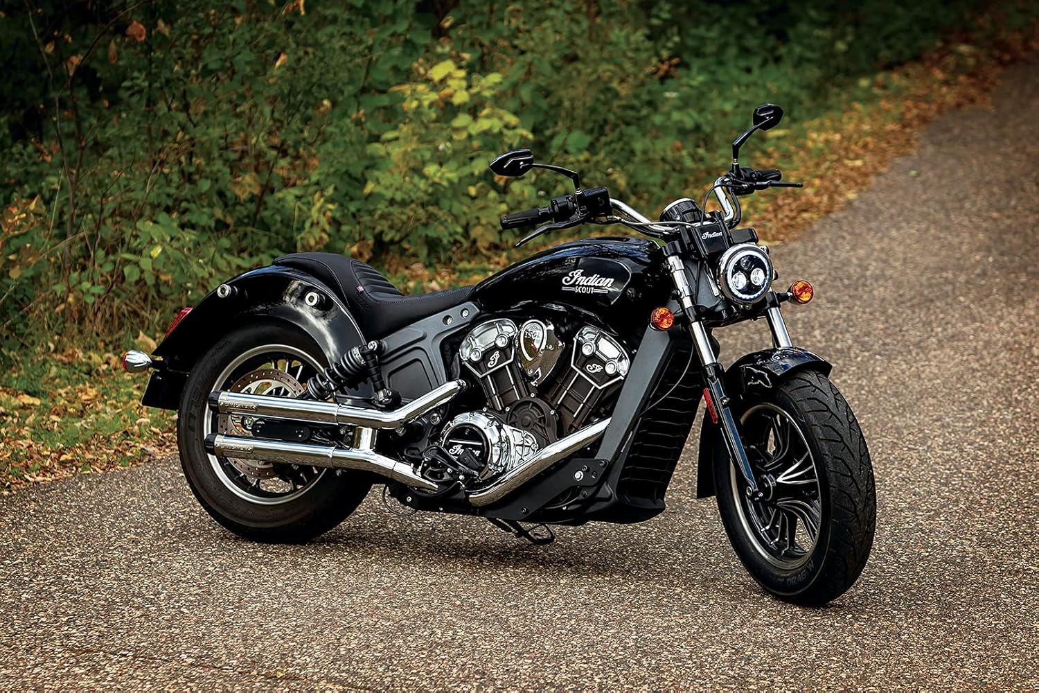 Kuryakyn 1963 Motorcycle Handlebar Accessory: Phantom Rear View Side Mirrors, Gloss Black, 1 Pair