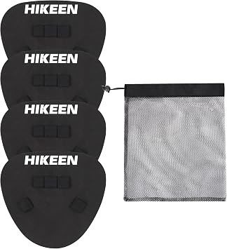 Hikeen 2 Packs Baseball Training Gloves Infield Training Gloves Pancake Glove Softhands Baseball Fielding Trainer Flat Glove Two-Hands