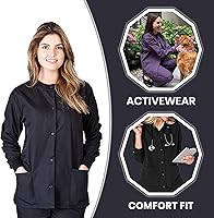 Vista 5 de Chaqueta médica de calentamiento para mujer, chaquetas médicas para mujer