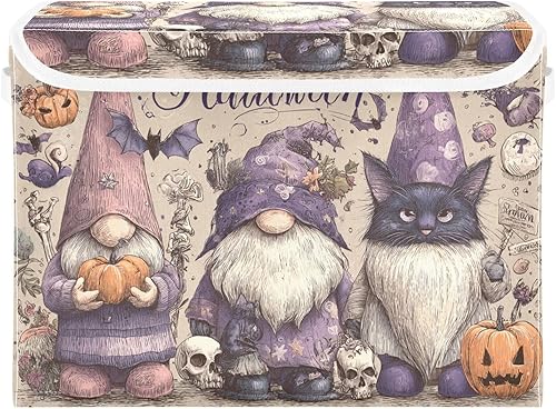 Miniatura 16 de Contenedores de almacenamiento plegables con tapas, cubos de almacenamiento de tela decorativos, organizadores de armario y cestas de Flores de