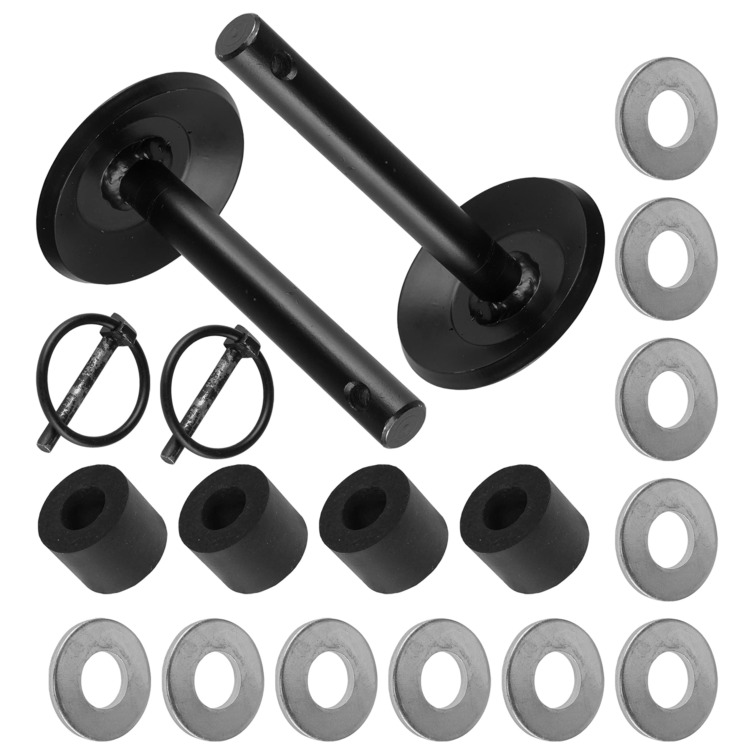 Caltric Skid Feet Lot de 2 lames de chasse-neige pour tracteur VTT/UTV 134 x 77 x 16 mm