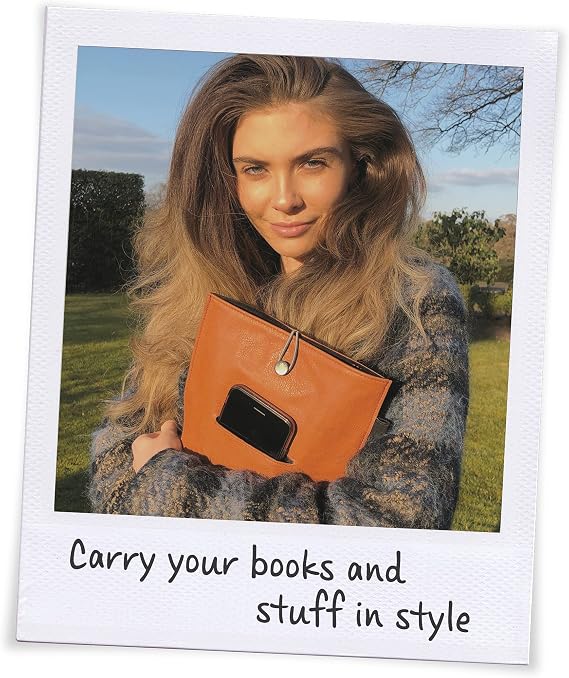 Bookaroo Book & Stuff Pouch Brown